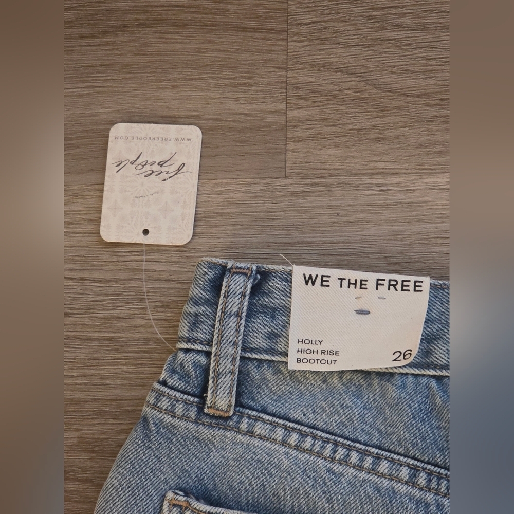 Free People Light Blue Boot Cut Jeans - Picture 9 of 9